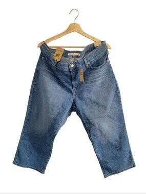 NWT Levi's 311 Shaping Skinny Capri Jeans Women's SZ 16W Light Wash Mid Rise